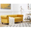 Beliani 3 vietų sofa CHESTERFIELD veliūrinė auksinė