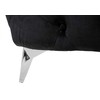 Beliani Trivietė sofa SOTRA aksominė juoda