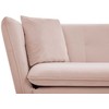 Beliani Trivietė sofa FREDERICA veliūrinė rožinė