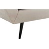 Beliani Trivietė sofa LENVIK, veliūras, smėlio spalva