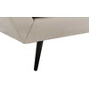 Beliani Trivietė sofa LENVIK, veliūras, smėlio spalva