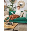Beliani Trivietė sofa ARVIKA aksominė žalia
