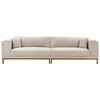 Beliani 4 vietų sofa VENG smėlio pilkos spalvos