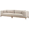 Beliani 4 vietų sofa VENG smėlio pilkos spalvos