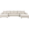Beliani 5 vietų kampinė sofa LILVIKEN, šviesiai smėlio spalvos