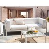 Beliani Sofa ogrodowa dla 2 osób FERRETTI Jasnobeżowy