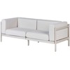 Beliani Sofa ogrodowa dla 2 osób FERRETTI Jasnobeżowy