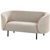 Beliani Dvivietė sofa LOEN, smėlio ir pilkos spalvos