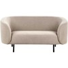 Beliani Dvivietė sofa LOEN, smėlio ir pilkos spalvos