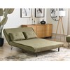 Beliani Dvivietė išskleidžiama sofa VESTFOLD, alyvuogių spalvos