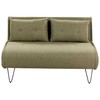 Beliani Dvivietė išskleidžiama sofa VESTFOLD, alyvuogių spalvos