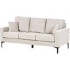 Beliani Trijų vietų sofa GAVLE Šviesi smėlio spalva