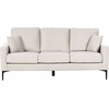 Beliani Trijų vietų sofa GAVLE Šviesi smėlio spalva