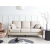 Beliani Trijų vietų sofa GAVLE Šviesi smėlio spalva