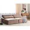 Beliani Dvivietė modulinė sofa HELLNAR, šviesiai ruda