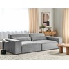 Beliani Dvivietė modulinė sofa HELLNAR pilka
