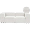Beliani Modulinė 2 vietų sofa FALSTERBO, balta, velvetas