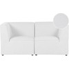 Beliani 2 vietų modulinė sofa LEMVIG, balta, velvetas