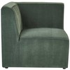 Beliani 2 vietų modulinė sofa LEMVIG, žalia, velvetas
