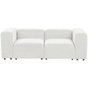 Beliani Modulinė 2 vietų sofa FALSTERBO, balta, velvetas