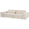 Beliani Dvivietė modulinė sofa HELLNAR, veliūrinė, šviesiai smėlinė