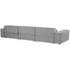 Beliani Trivietė modulinė sofa HELLNAR, pilka