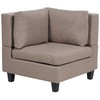 Beliani Modulinė 3 vietų sofa UNSTAD ruda