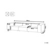 Beliani Trijų vietų modulinė sofa ARDAL smėlio spalvos