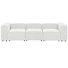 Beliani Modulinė 3 vietų sofa FALSTERBO balta, velvetas
