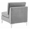 Beliani Modulinė U formos sofa 6 asmenims EVJA pilko veliūro