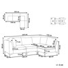 Beliani Modulinė sofa EVJA 4 asmenims, kairinė, žalia, veliūras