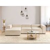 Beliani Modulinė kampinė sofa 4 asmenims ARDAL, smėlio spalvos, dešininė