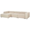 Beliani Modulinė kampinė sofa 4 asmenims ARDAL, smėlio spalvos, dešininė