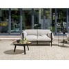 Beliani ESPERIA dvivietė šviesiai pilka sodo sofa