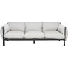 Beliani Trivietė sodo sofa, šviesiai pilka, ESPERIA