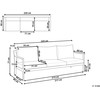 Beliani KIATO metalinė šviesiai pilka 3-vietė sodo sofa