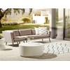 Beliani sodo sofa trivietė, LORETELLO, kairė, kreminis