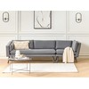 Beliani Sodo sofa 3 asmenims LORETELLO dešininė pilka