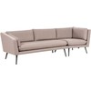 Beliani 3 vietų sodo sofa LORETELLO dešininė, smėlio spalvos