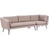 Beliani 3 vietų sodo sofa LORETELLO dešininė, smėlio spalvos