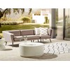 Beliani 3 vietų sodo sofa LORETELLO dešininė, smėlio spalvos