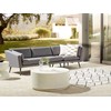 Beliani Sodo sofa 3 asmenims LORETELLO dešininė pilka