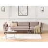 Beliani 3 vietų sodo sofa LORETELLO dešininė, smėlio spalvos