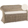 Beliani Sofa ogrodowa dla 2 osób SUSUA Rattan Naturalny