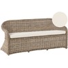 Beliani Sofa ogrodowa dla 3 osób SUSUA Rattan Naturalny