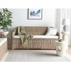 Beliani Sofa ogrodowa dla 3 osób SUSUA Rattan Naturalny