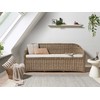 Beliani Sofa ogrodowa dla 3 osób SUSUA Rattan Naturalny