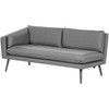 Beliani 5 vietų sodo kampinė sofa LORETELLO pilka