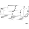 Lauko baldų komplektas Beliani 2 vietų sodo sofa ROVIGO smėlio spalvos