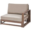 Beliani Sofa ogrodowa TIMOR Drewno akacjowe ( FSC®) Ciemne drewno Uniwersalny 2-osobowa